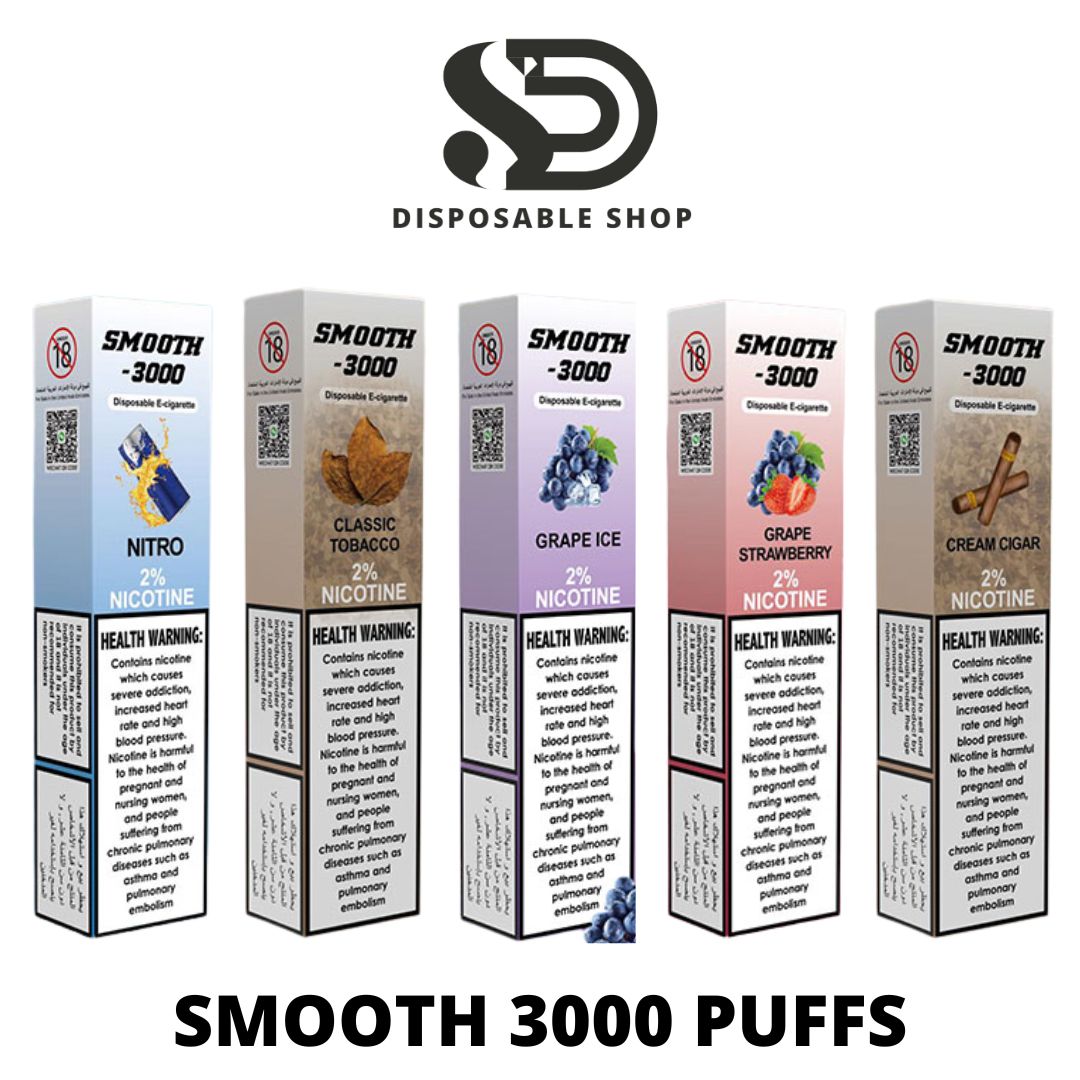 Smooth Disposable Vape 3000 Puffs Dubai - Disposable Vape