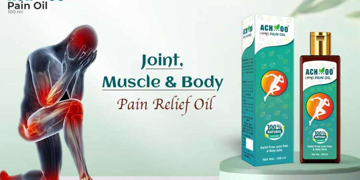 Achoo pain relief oil  for painful knees, muscles, arthritis, brusitis, joint pain.