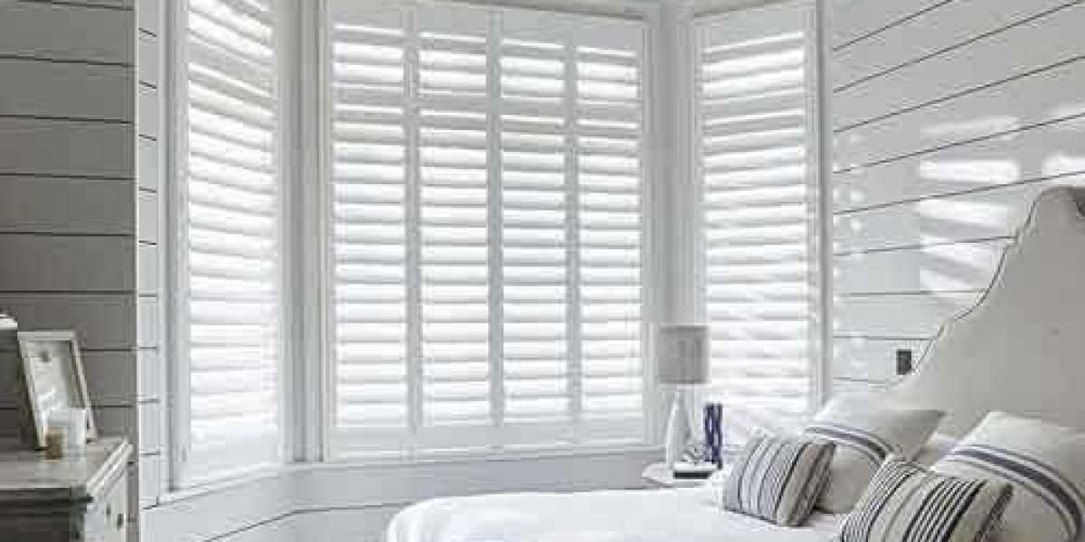 Buy White wooden shutter blinds in Dubai at Window Curtains Shop Reasonable Price