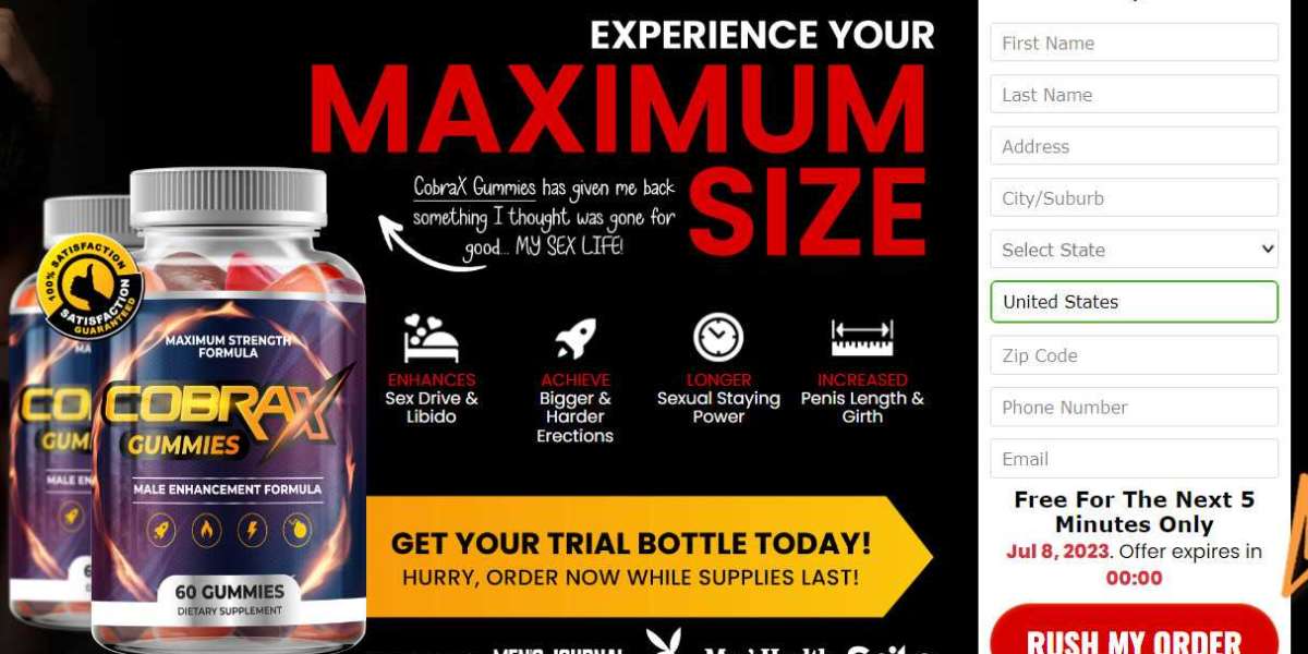 CobraX Male Enhancement Gummies Ingredients, Price In USA & Reviews