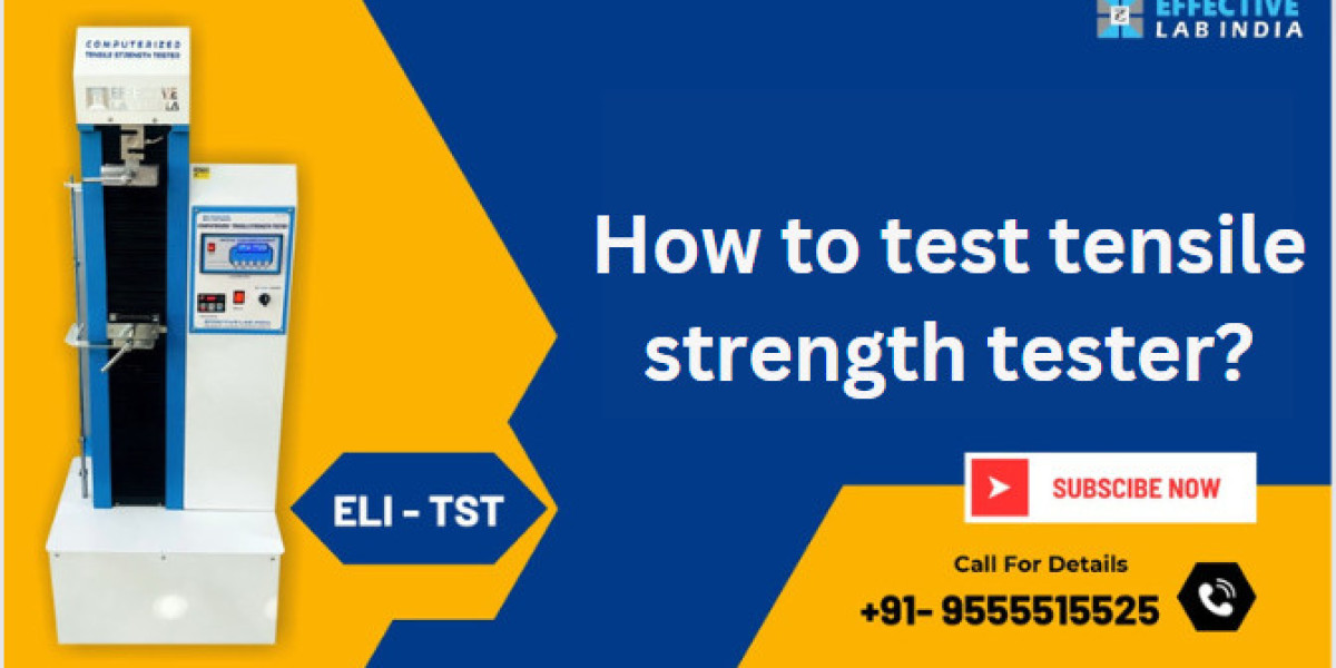 How to test tensile strength tester?