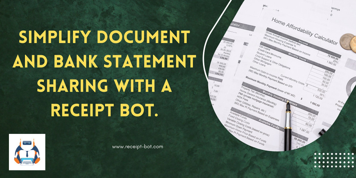Simplify document and Bank Statement sharing With a Receipt Bot.