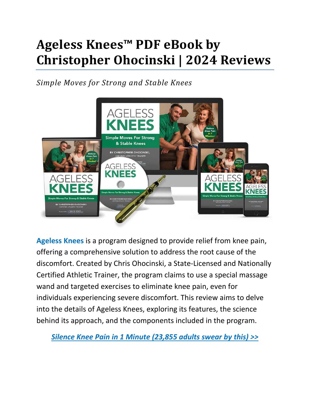 Ageless Knees™ PDF eBook Download by Christopher Ohocinski