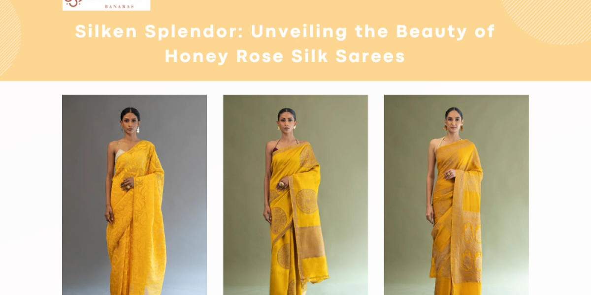 Honey Rose Silk Splendor: Luxurious Elegance in Sarees