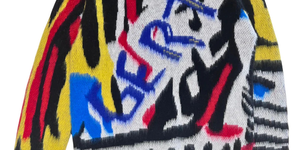 Unveiling Urban Expression: The Crew Neck Graffiti Sweater
