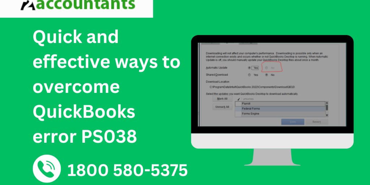 Quick and effective ways to overcome QuickBooks error PS038