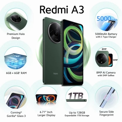 Buy Xiaomi Redmi A3 3GB+64GB Online in Kuwait - Alezay