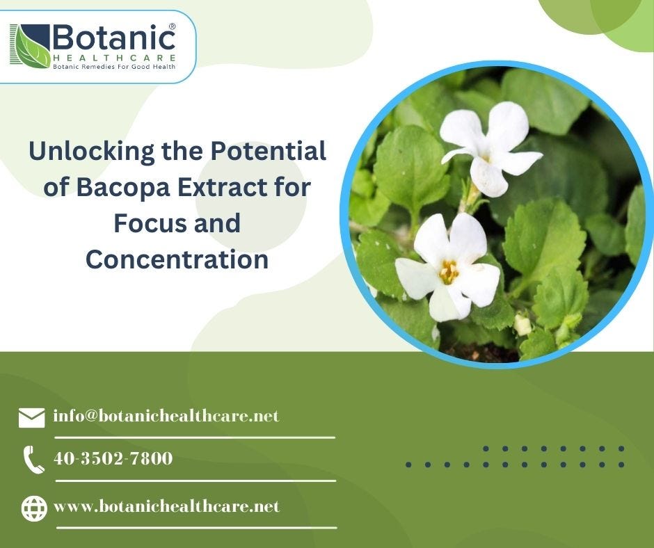 Unlocking the Potential of Bacopa Extract for Focus and Concentration