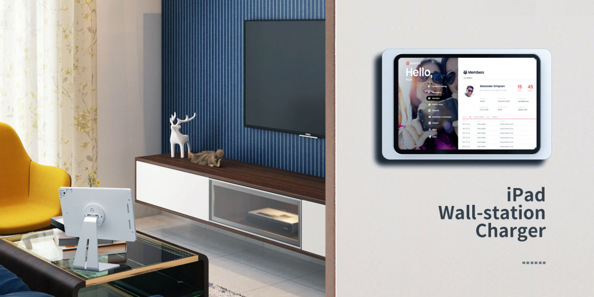 ipad wall mount with power magnetic