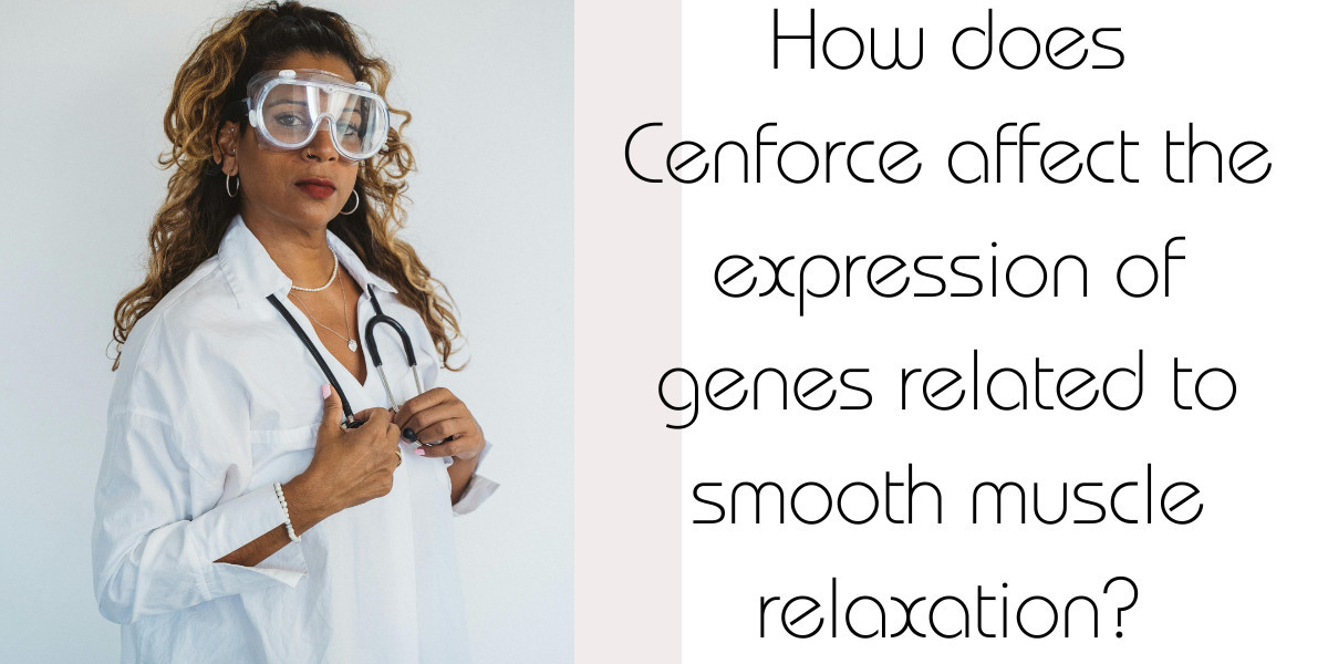 How does Cenforce affect the expression of genes related to smooth muscle relaxation?